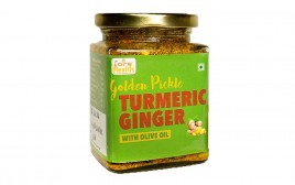 Fore Health Golden Pickle Turmeric Ginger With Olive Oil  Glass Jar  250 grams